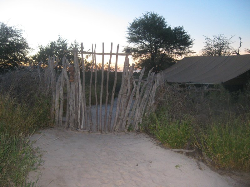 The Entrance to our "tent"- Meno a Kwena Resort, Botswana