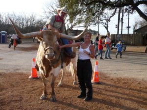 Deb and the Longhorn Rider