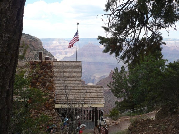 Old Glory over the Canyon