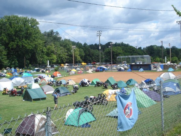 Bikes and tents