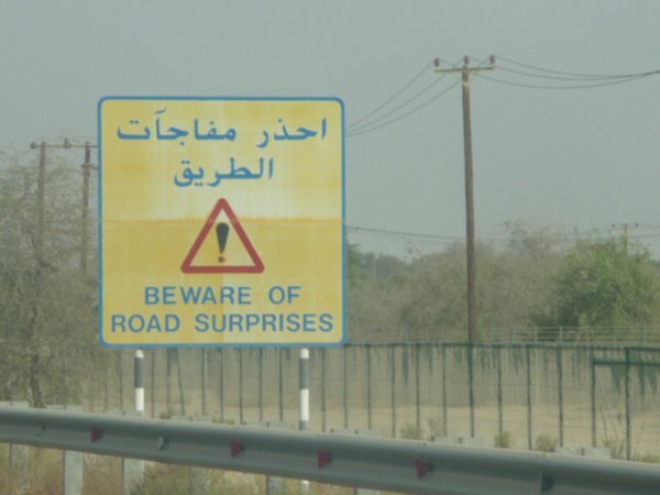 Beware Road Surprises!