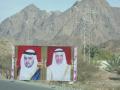 sheik billboards in desert