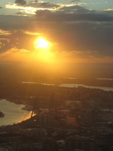 Coucher de soleil depuis la Sydney Tower 1