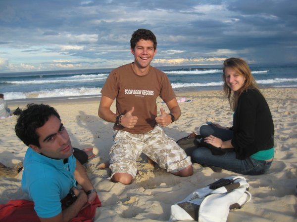 Sur Bondi Beach avec Tom et Tiffany