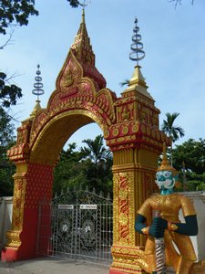 Vientiane - Entree d'un temple