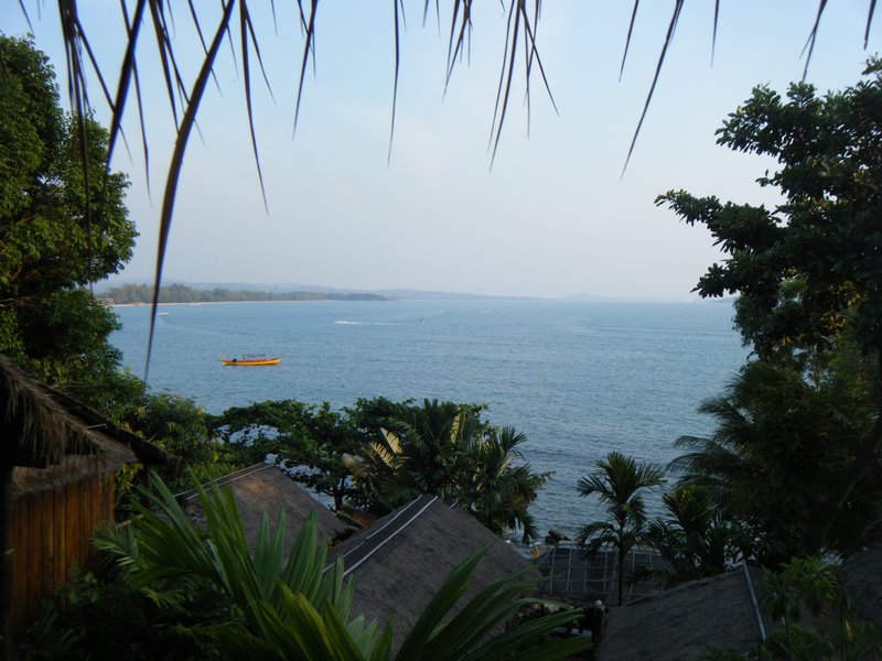 Sihanoukville - vue depuis le bungalow