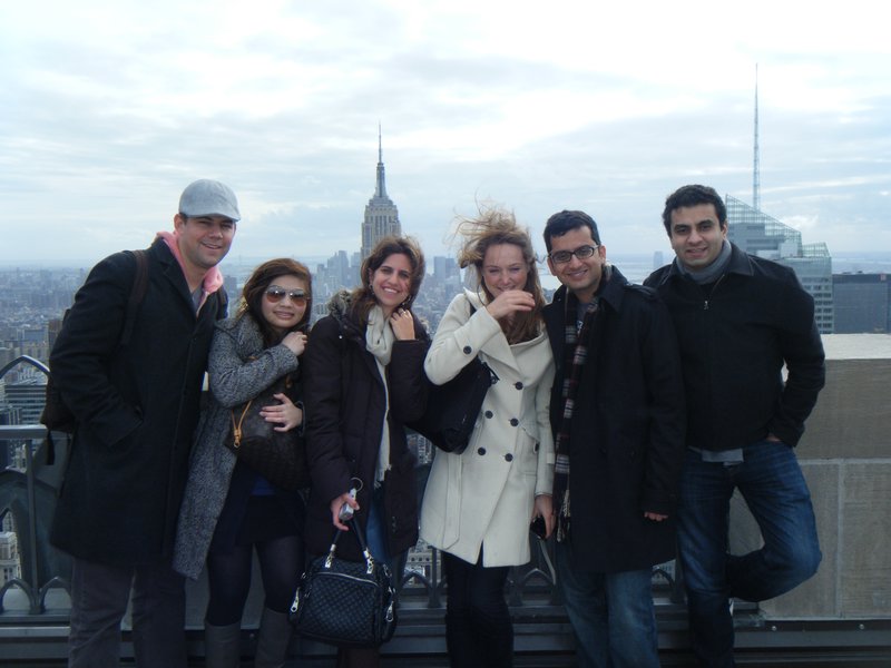 Le groupe depuis Top of the Rock