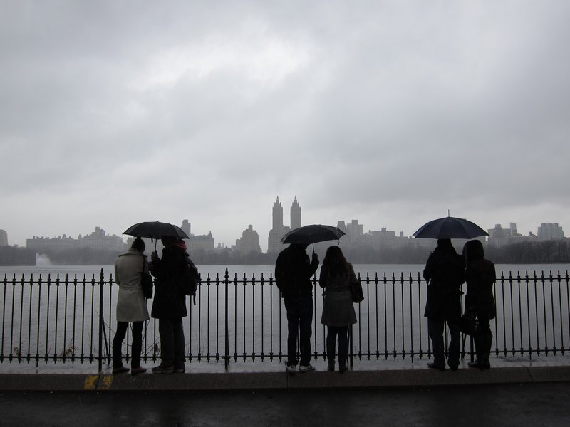 Central Park sous la pluie