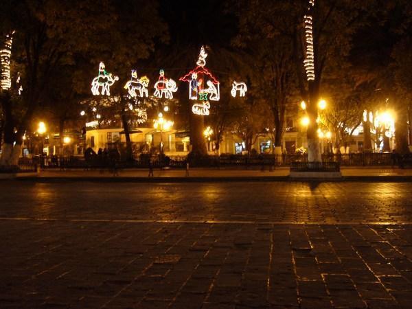 San Cristobal Christmas decoration in main square