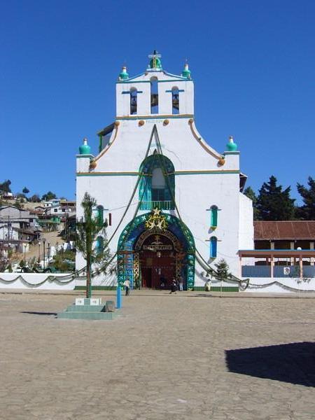 Church in the village of San Juan de Chamula
