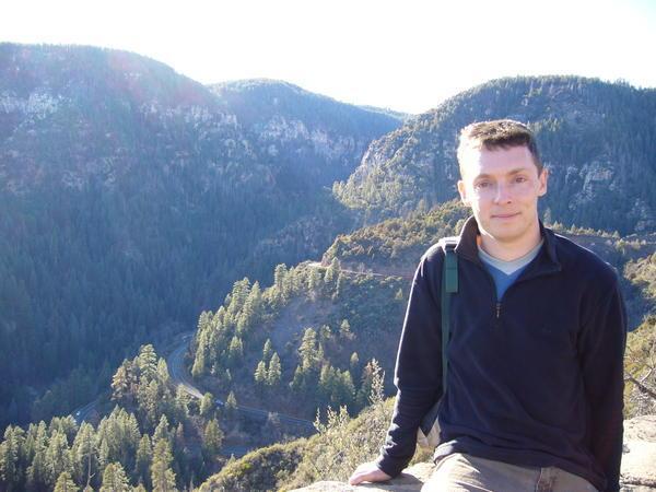 Paul with Oak Creek Canyon in the background