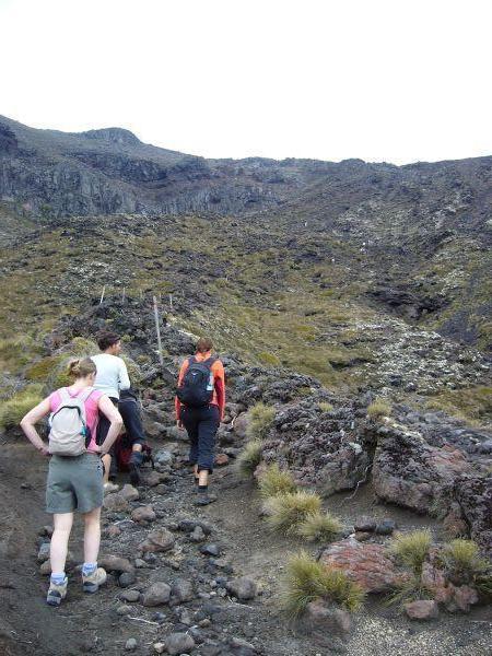Climbing to the base of Mount Doom