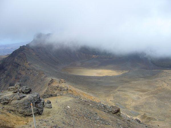 Looking back at the South Crater