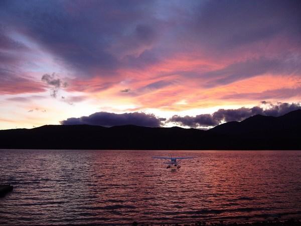 Sunset over Lake Te Anau