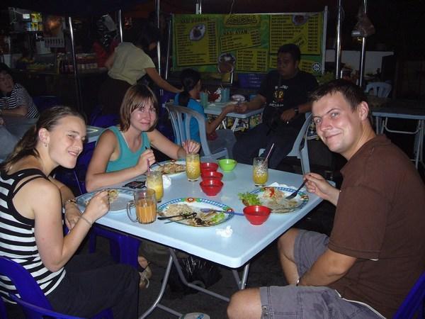 Diner at a hawker stall