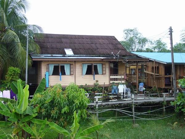 House on stilts in Malaysian village