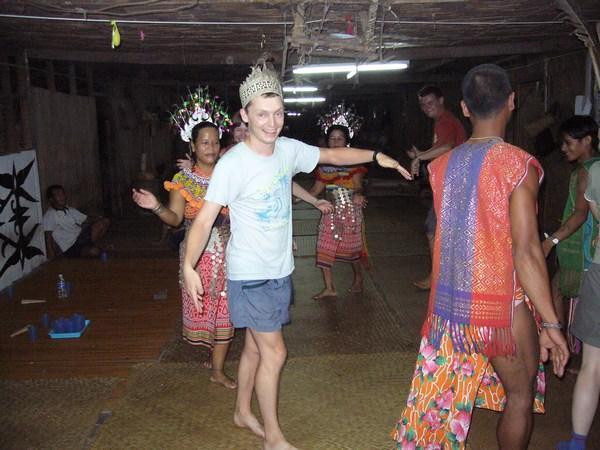 Dancing with the locals!