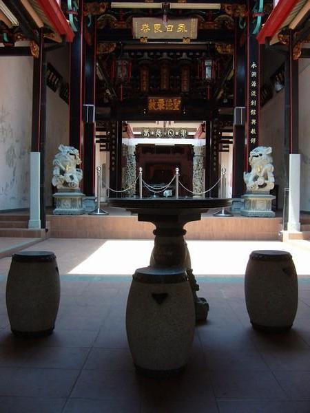 Inside a chinese temple