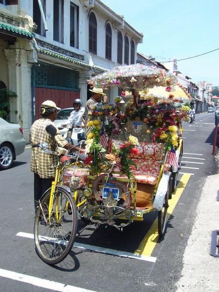 Decorated rickshaw
