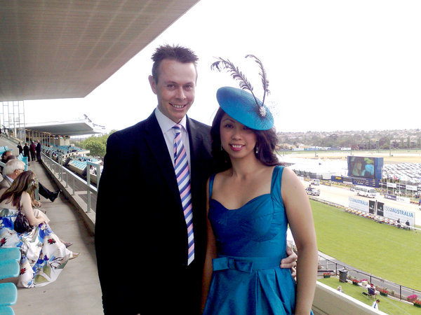 Todd & I at the Cox Plate
