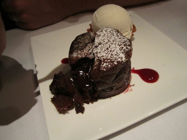 Roy's famous chocolate souffle