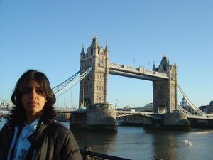 In front of the Tower Bridge