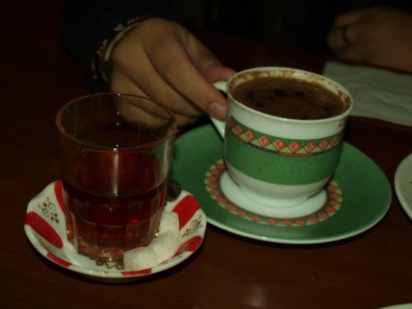 nothing like some ultra strong turkish coffee to wake us up!