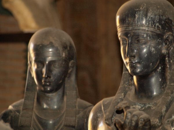 egyptian granite statues