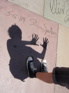 steven spielberg's handprints