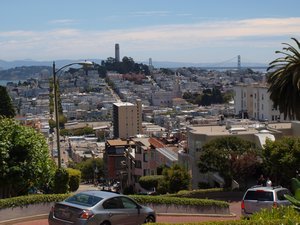Looking from the top of Nob Hill