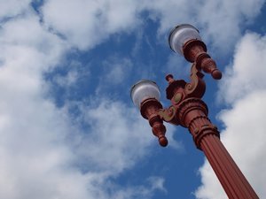 lamp-post in chinatown