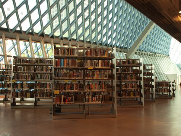 inside library