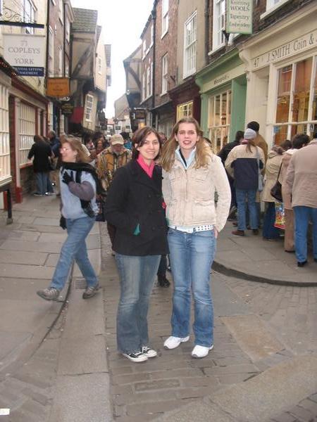 Amy and I.. it is famous street but I forgot what it is called
