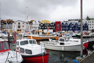 The harbor of Thorshavn