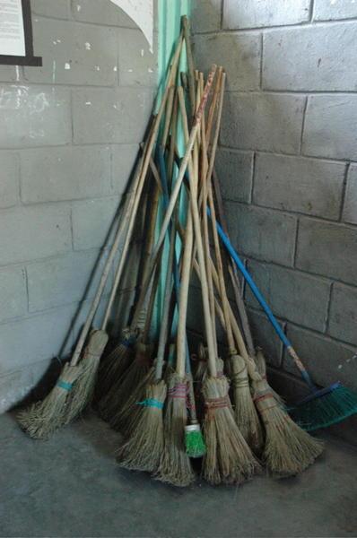 sweeping school