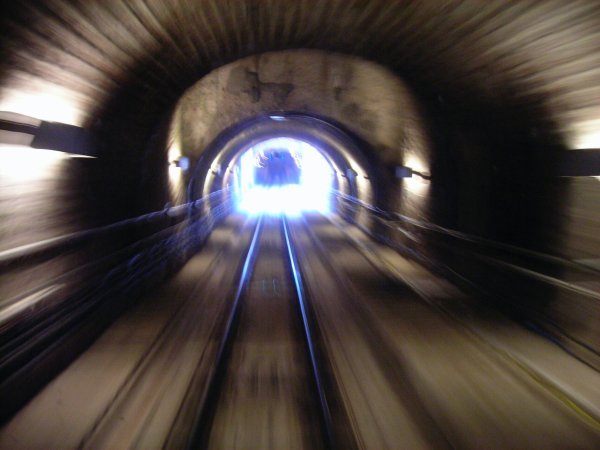 Tram tunnel...