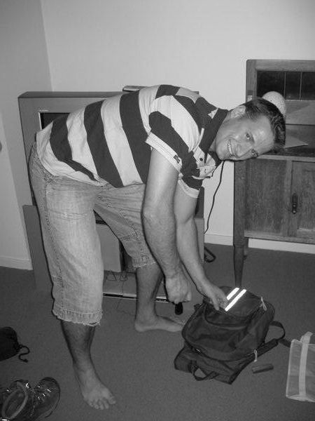 Peter packing!