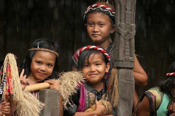 Dayak kids--Kalimantan