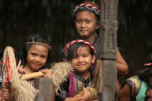  Dayak kids  Kalimantan Photo