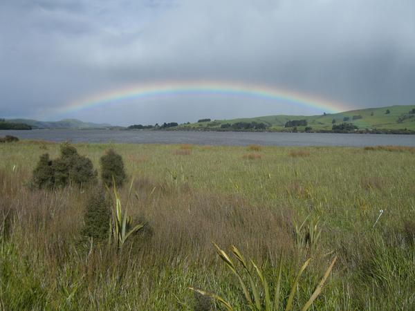 Rainbow at Catlins Lake