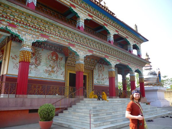 Rob In Front of One of the Temples