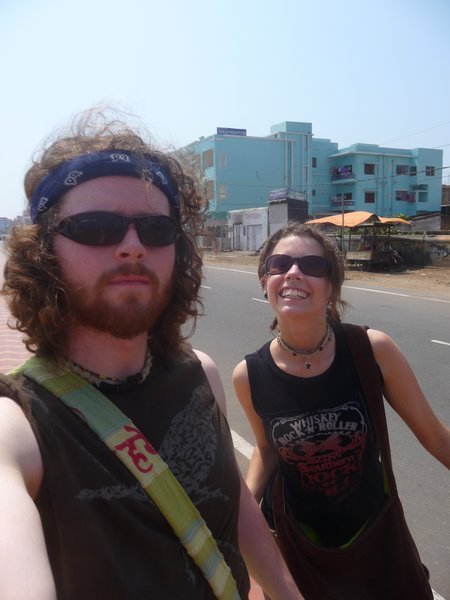 Us Checking Out the Shops in Puri
