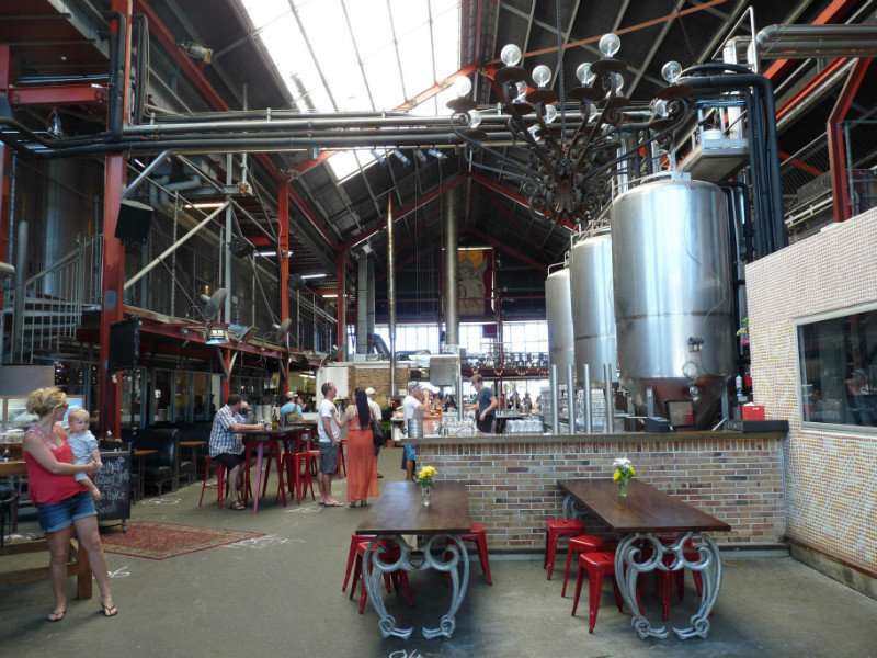 Little Creatures Brewery in Fremantle (before the crowds arrived)
