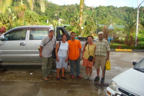 With our 4x4 taxi and our driver, Gary