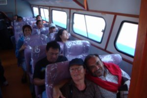 in the boat,Kapit to Sibu 