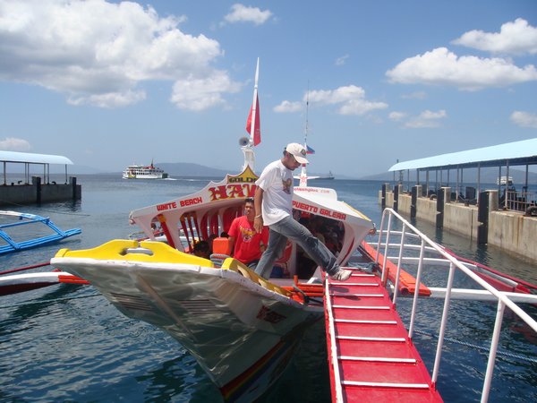 The boat from Batangas to White Beach