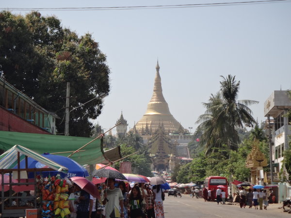 Shwe Dagon From the Street