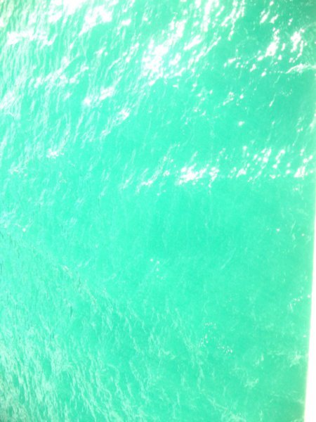The water was this color!