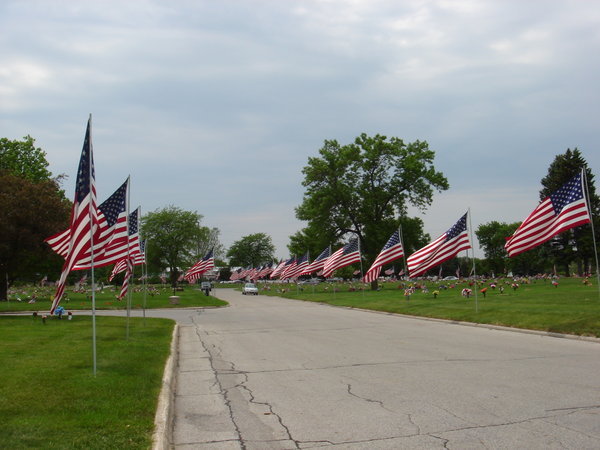 Highland Cemetery Flags