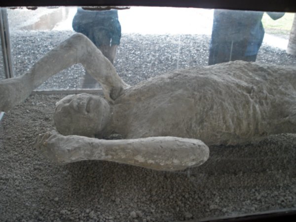 Cast of a pompeiian